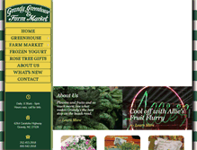 Tablet Screenshot of grandysfarmmarket.com